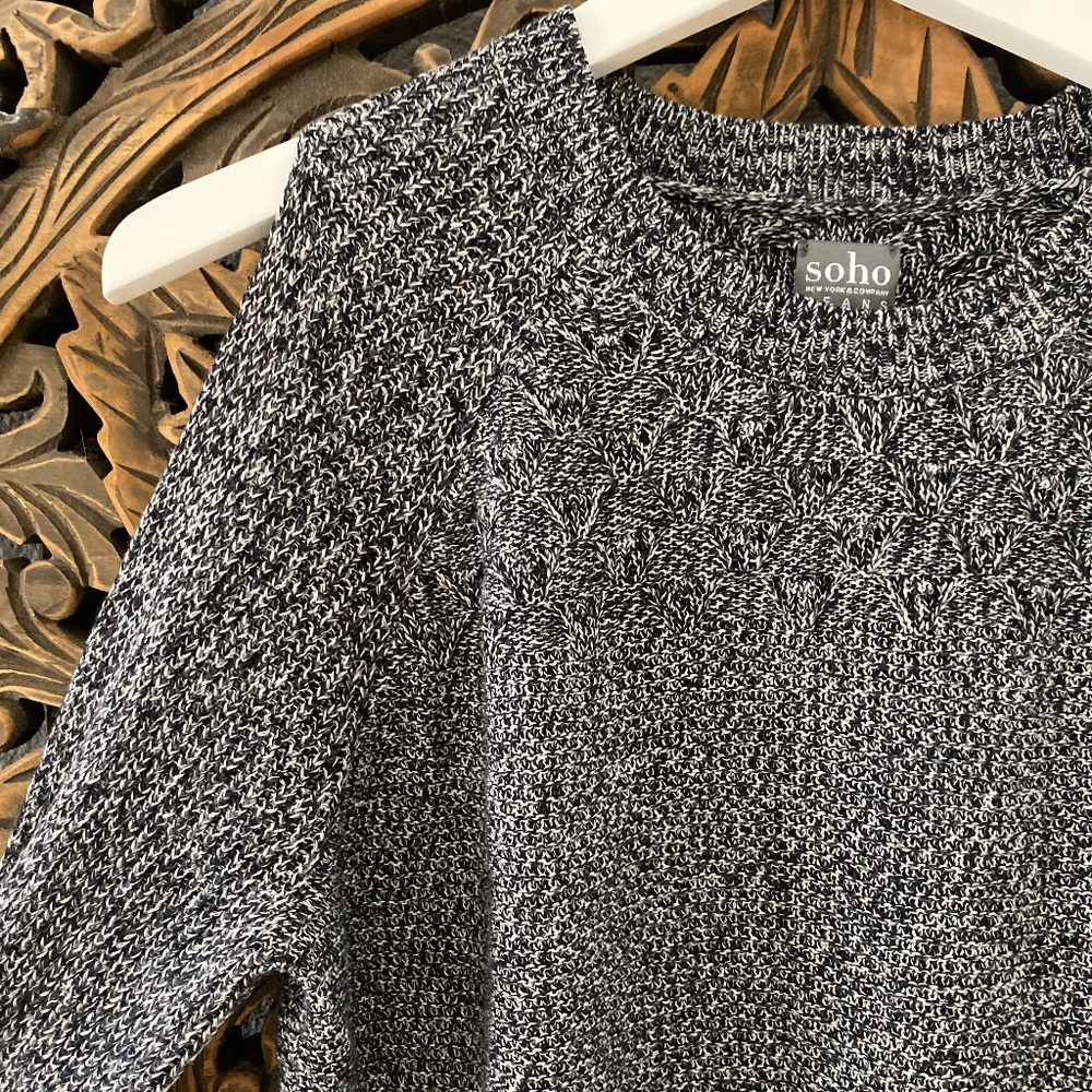 NY & COMPANY Knit Sweater w/ Slit Sleeves